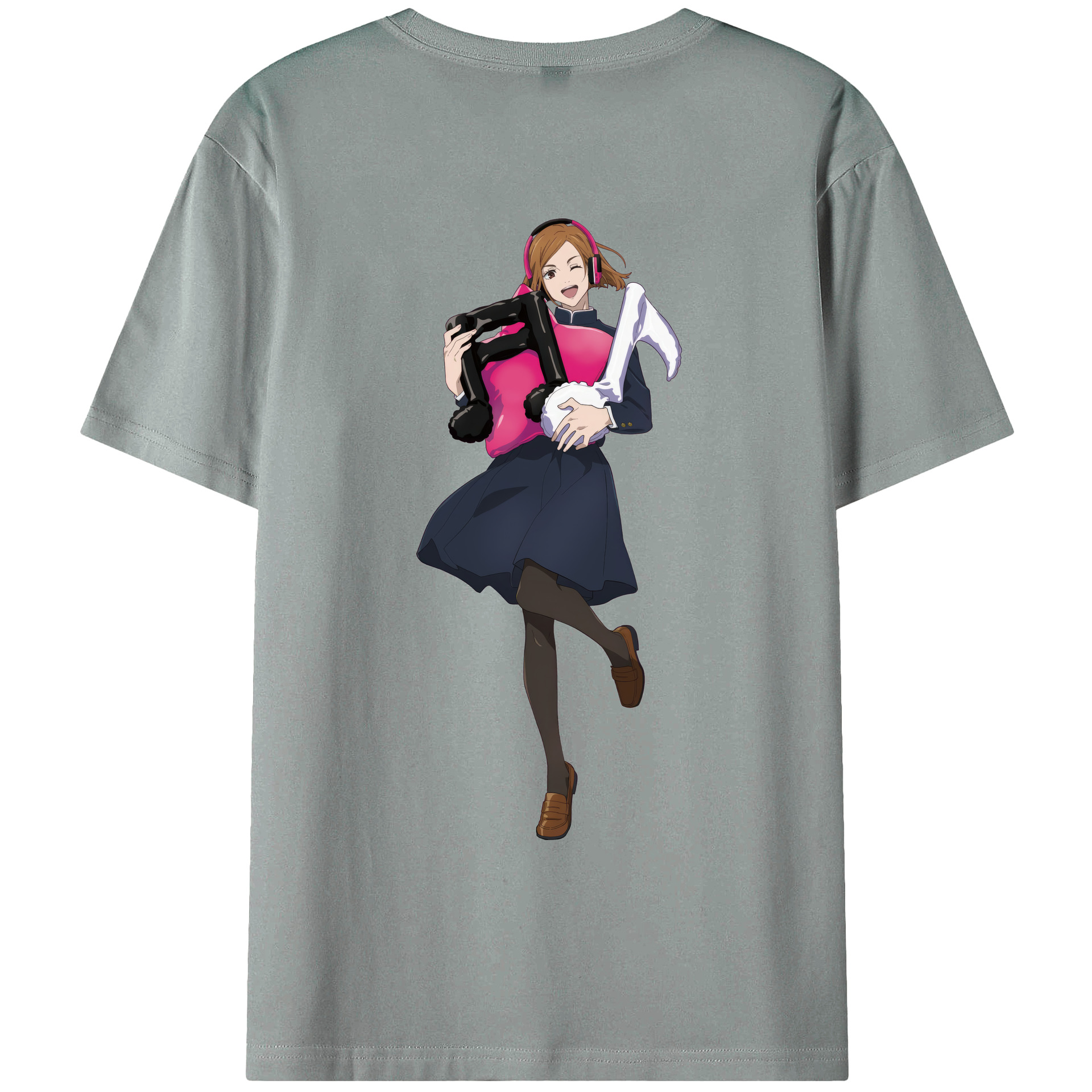 （画像用） 呪術廻戦 Jujutsu Kaisen 綿100％ メンズ半袖Tシャツ（バックプリント） 通気性